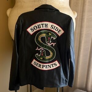 Rugged Black Leather Jacket